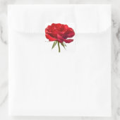 レッドローズ – バラカスタマイズテンプレート スクエアシール (バッグ)