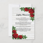 レッドローズ&パインブランチクリスマス安全対策 案内状 (正面)