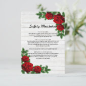 レッドローズ&パインブランチクリスマス安全対策 案内状 (スタンド正面)