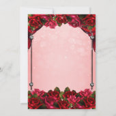 レッドローズ&ピンクグラム結婚ズ 招待状 (裏面)