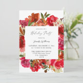 レッドローズ&ピンクフローラ1ホリデーパーティー 招待状 (スタンド正面)