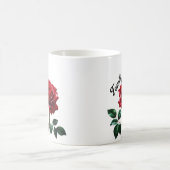 レッドローズ |ファミリ| 愛と単位のシンボル コーヒーマグカップ (中央)
