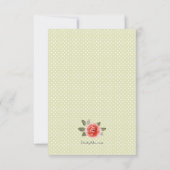 レッドローズ フラワーズ 出欠カード (裏面)