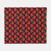 レッドローズ フリースブランケット (正面(横))