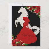 レッドローズ&ブラックマリアチ/チャロキンセアニェラ 招待状 (裏面)