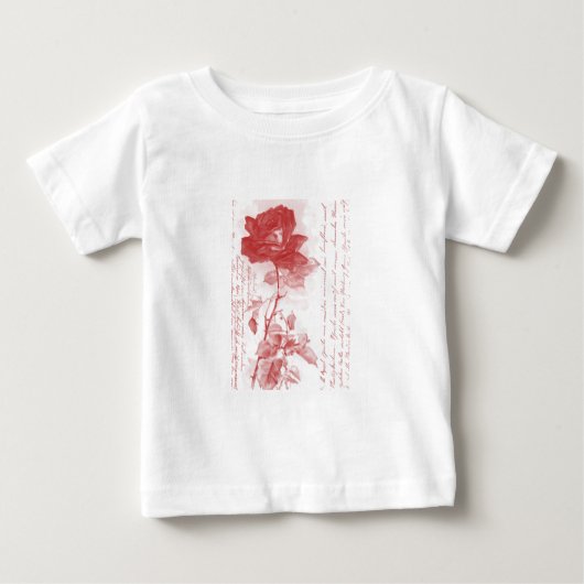 レッドローズ ベビーTシャツ (正面)