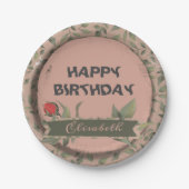 レッドローズ ペーパープレート (正面)