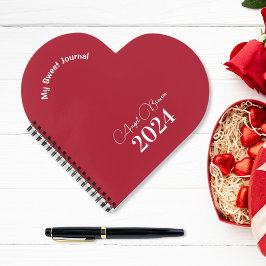 レッドローズ、ミニマリスト スウィート ジャーナル ノートブック