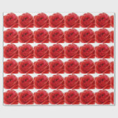 レッドローズ ラッピングペーパー (フラット)