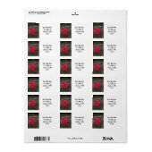 レッドローズ ラベル (フルシート)