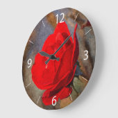 レッドローズ ラージ壁時計 (傾斜)