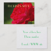 レッドローズ – 名刺 (正面/裏面)