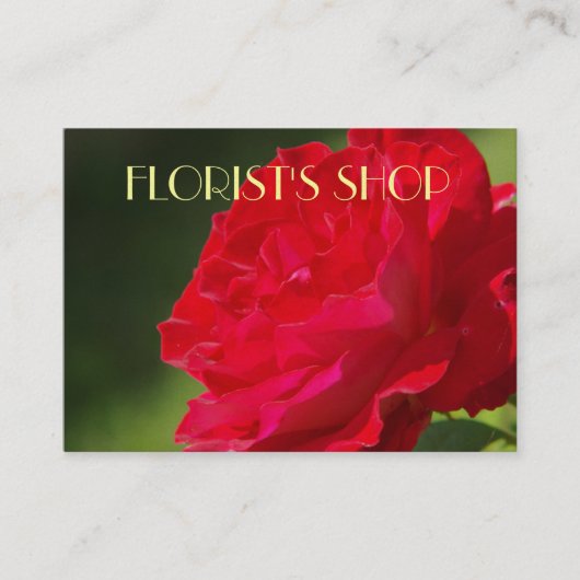 レッドローズ – 名刺 (正面)