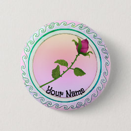 レッドローズ 缶バッジ