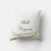 レッドローズ&金ゴールドラインフローラモダングラム クッション (裏面)