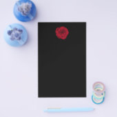 レッドローズ。黒の背景。 チラシ (シングル)