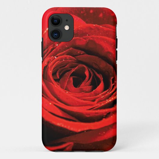 レッドローズI携帯かろうじてケース Case-Mate iPhoneケース (裏面)