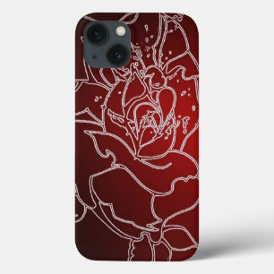 レッドローズiphone 13ケース iPhone 13ケース