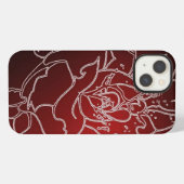 レッドローズiphone 13ケース iPhoneケース (裏面横)