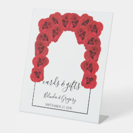 レッドローゼウディングカード&ギフト 台座サイン