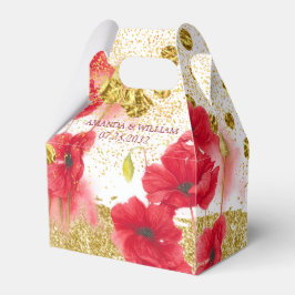 レッドローゼエレガントな結婚式 フェイバーボックス