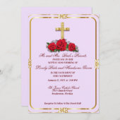 レッドローゼカトリックとゴールデンクロス 招待状 (正面/裏面)