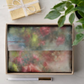 レッドローゼグリーンモス印象派デコページ 薄葉紙 (ギフト)