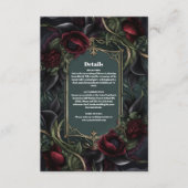 レッドローゼゴシックハロウィン結婚ズ エンクロージャーカード (正面)