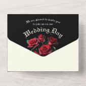 レッドローゼゴシッ結婚クス オールインワン招待状 (裏面)