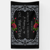 レッドローゼゴシッ結婚クス 横断幕 (縦)