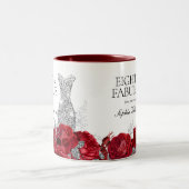 レッドローゼシルバードレス80thバースデーパーティーのお気に入り ツートーンマグカップ (中央)