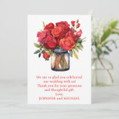 レッドローゼスサンキューカード サンキューカード (スタンド正面)