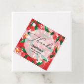 レッドローゼスサンキュースクエアメッセージカード フェイバータグ (インサイチュ)