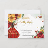 レッドローゼスサンフラワーズプリンセスキンセアニラ 出欠カード (正面)