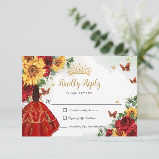 レッドローゼスサンフラワーズプリンセスキンセアニラ 出欠カード (スタンド正面)