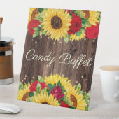 レッドローゼスサンフラワーバースデーパーティーキャンディビュッフェ 台座サイン (インサイチュ)