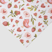 レッドローゼスハートパターンスイートバレンタインデー 薄葉紙 (詳細)