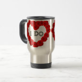レッドローゼスハートI do きらきら光る Coffee Teaタンブラー トラベルマグ (正面左)