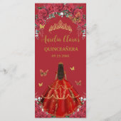 レッドローゼスフローラキンセアニラブラウンプリンセスメニュー プログラム (裏面)