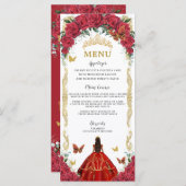 レッドローゼスフローラキンセアニラブラウンプリンセスメニュー プログラム (正面/裏面)