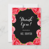 レッドローゼスフローラサンキュー サンキューカード (正面)