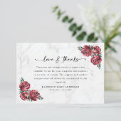 レッドローゼスフローラスクリプト葬儀 サンキューカード (スタンド正面)