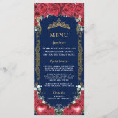 レッドローゼスフローラスノーホワイトアップル誕生日メニュー プログラム (正面)