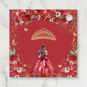 レッドローゼスフローラチョウチョウQuinceaeneraプリンセス フェイバータグ (裏面)