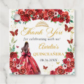 レッドローゼスフローラチョウチョウQuinceaeneraプリンセス フェイバータグ (正面)