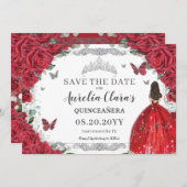 レッドローゼスフローラドレスキンセアニェラSweet sixteen セーブザデート (正面/裏面)