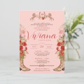 レッドローゼスフローラブーツウエスタンチャラキンセアニェラ 招待状 (スタンド正面)