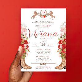 レッドローゼスフローラブーツウエスタンチャラキンセアニェラ 招待状