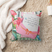 レッドローゼスフローラレター封筒マザーズデイ クッション (ブランケット)