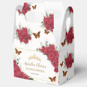 レッドローゼスフローラ蝶XV 16誕生日ゲーブル フェイバーボックス (見開き)